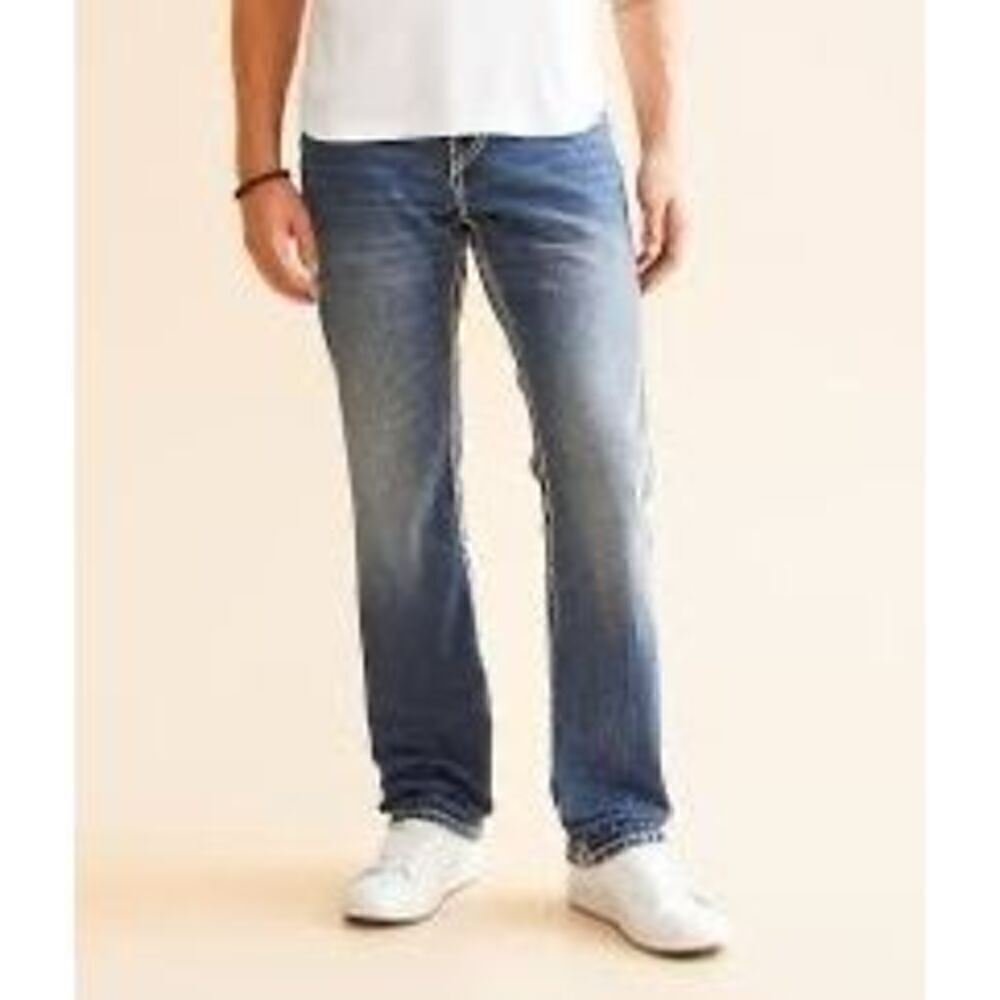True Religion Mens Ricky No Flap SN Jeans Sz 31 Relaxed Straight